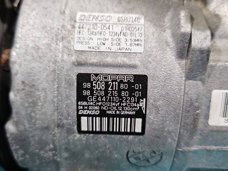 Компрессор кондиционера Opel Mokka 9850821180 — фото детали 8