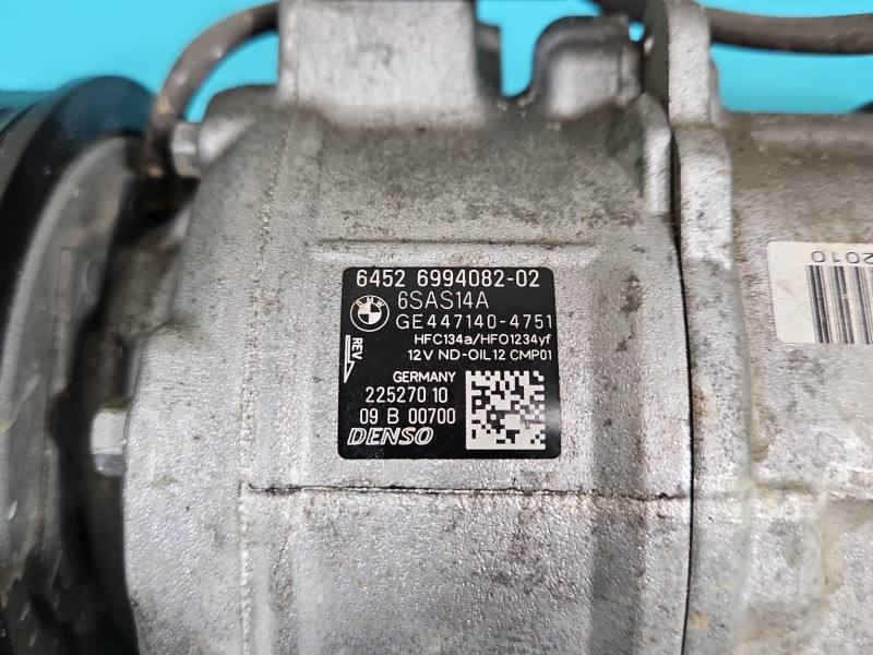 Компресор кондиціонера BMW X3 G01 6994082-02 — фото деталі 7