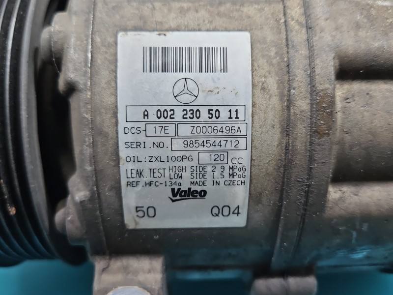 Компресор кондиціонера Mercedes GLK X204 A0022305011 — фото деталі 7