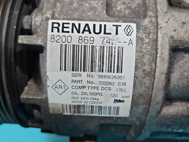 Компресор кондиціонера Renault Megane 3 8200869742-A — фото деталі 6
