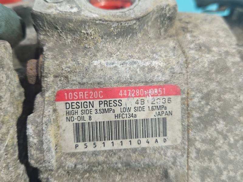 Компресор кондиціонера Dodge Caravan 447280-0951 — фото деталі 9