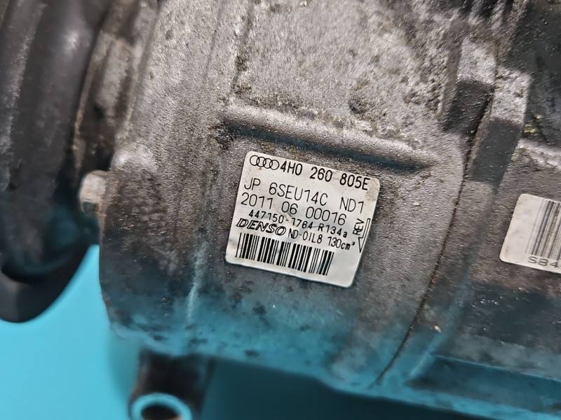 Компресор кондиціонера Audi A8 D4 4H0260805E — фото деталі 6