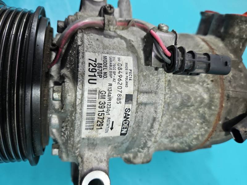 Компресор кондиціонера Opel Astra K 39157291 — фото деталі 7