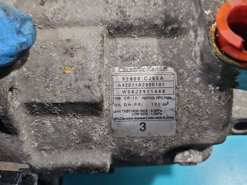 Компрессор кондиционера Nissan Tiida 92600-CJ60A — фото детали 5