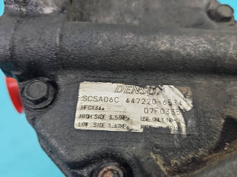Компресор кондиціонера Toyota Yaris 1 447220-6534 — фото деталі 7