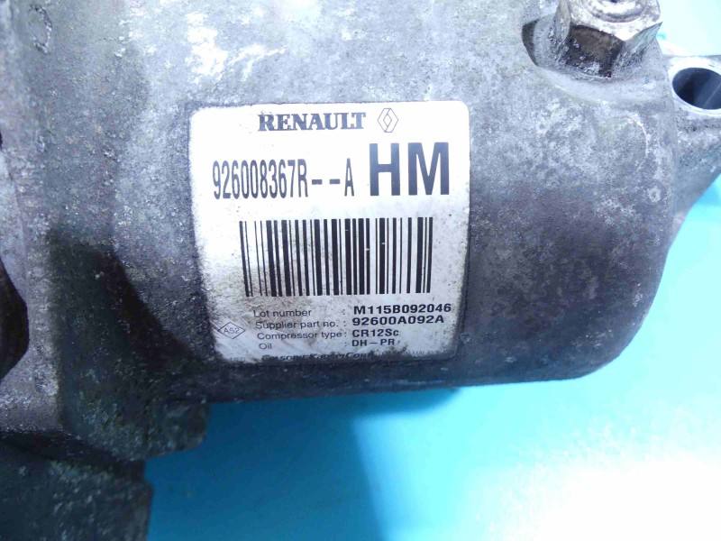 Компрессор кондиционера Renault Fluence 926008367R — фото детали 8