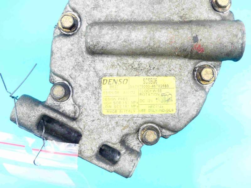 Компресор кондиціонера Fiat Punto 46782669 — фото деталі 7
