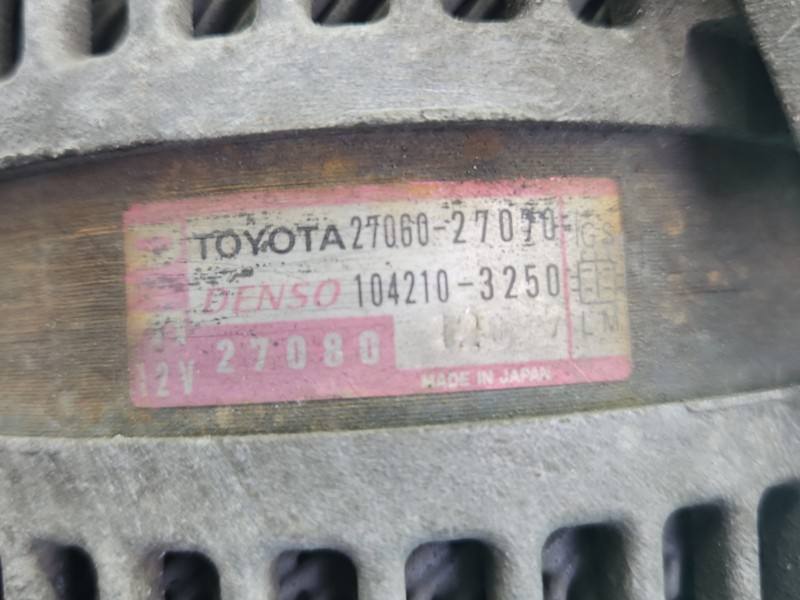 Генератор Toyota Corolla Verso 27060-27070 — фото деталі 6