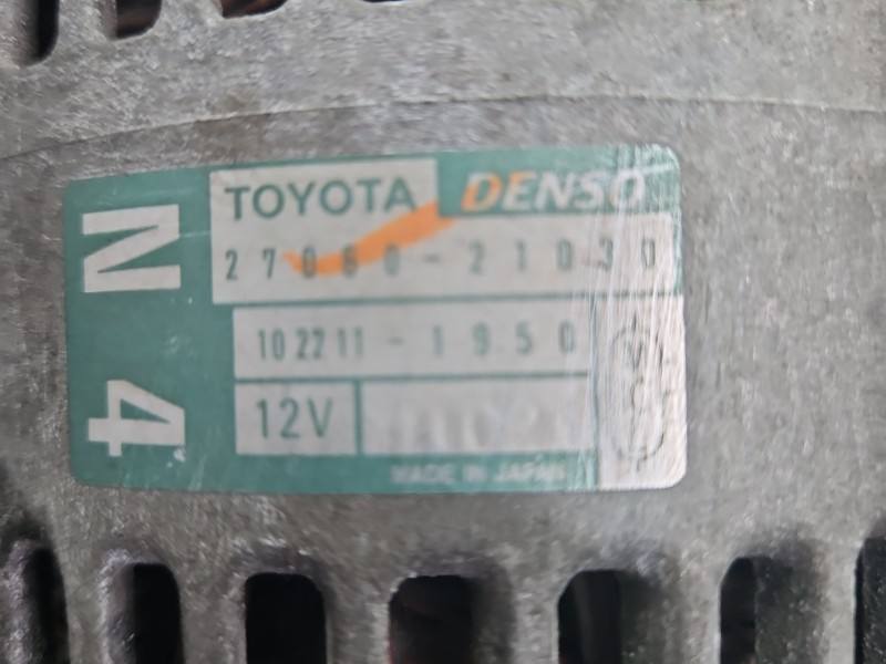 Генератор Toyota Yaris 1 27060-21030 — фото деталі 6