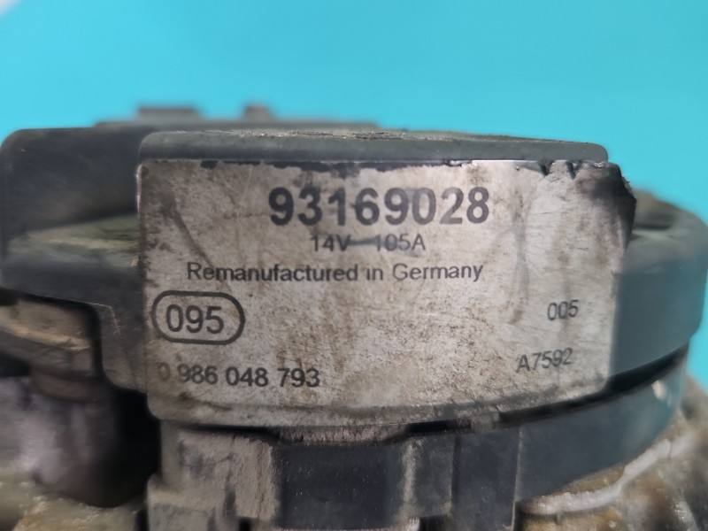 Генератор Opel Zafira B 93169028 — фото деталі 5