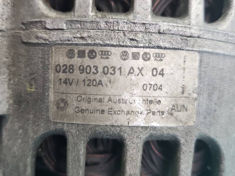 Генератор Volkswagen Passat B5 028903031AX — фото деталі 6