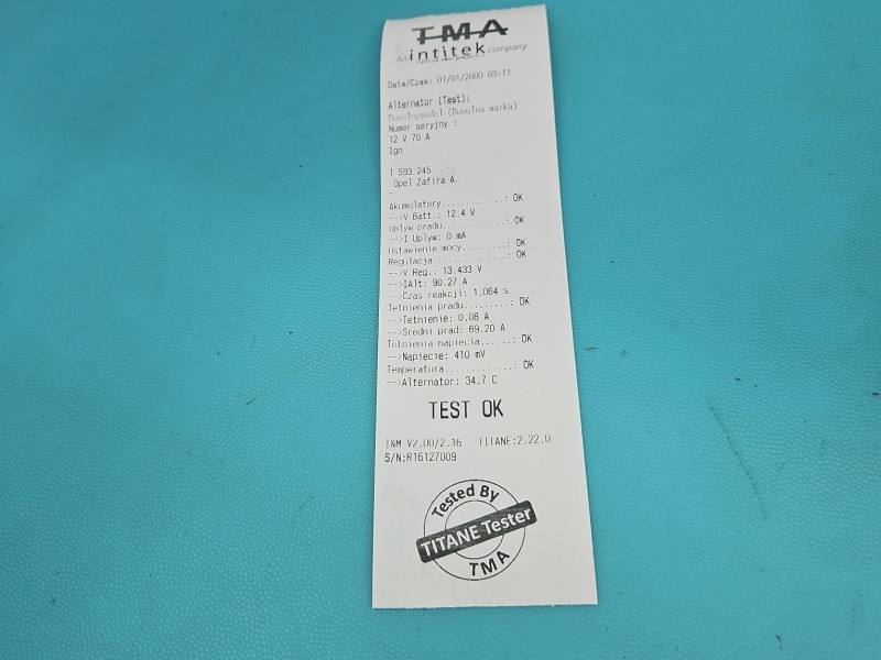 Генератор Opel Zafira A 0124225004 — фото детали 6