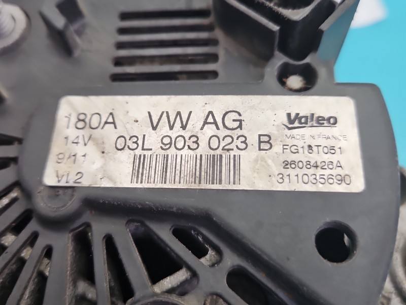 Генератор Volkswagen Passat B7 03L903023B — фото детали 6