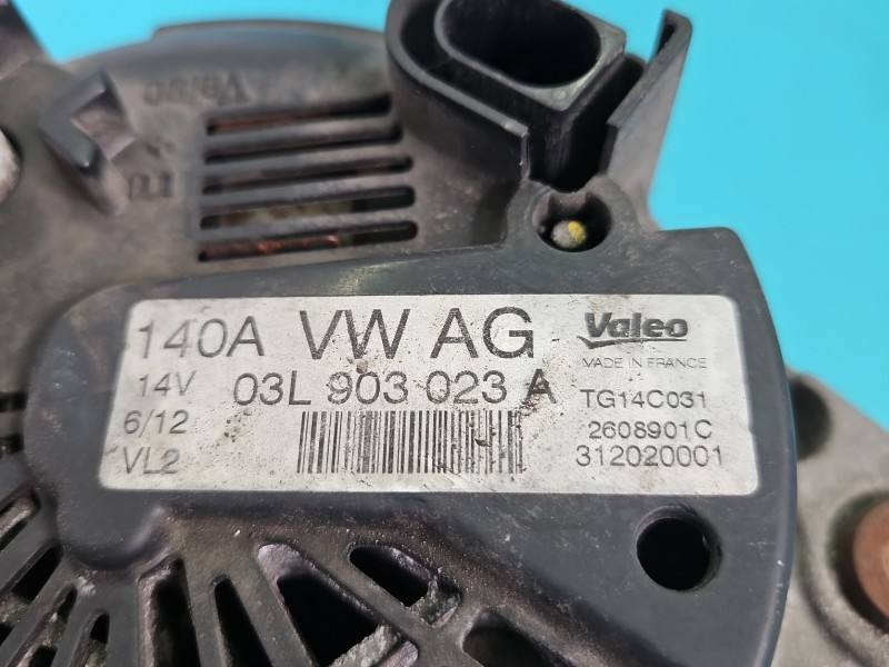 Генератор Volkswagen Touran 03L903023A — фото деталі 6