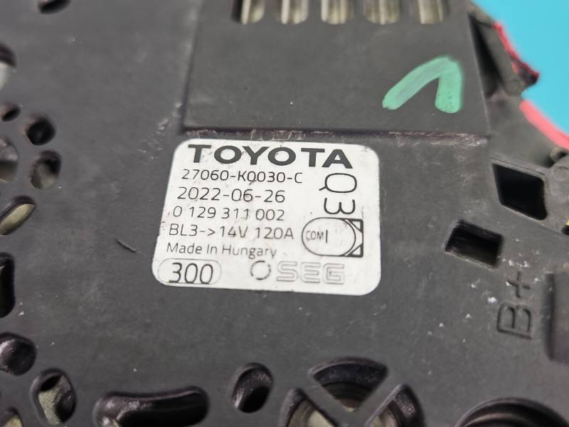 Генератор Toyota Corolla E21 27060-K0030-C — фото деталі 6