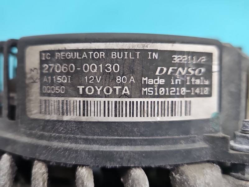 Генератор Toyota Aygo 27060-0Q130 — фото детали 5