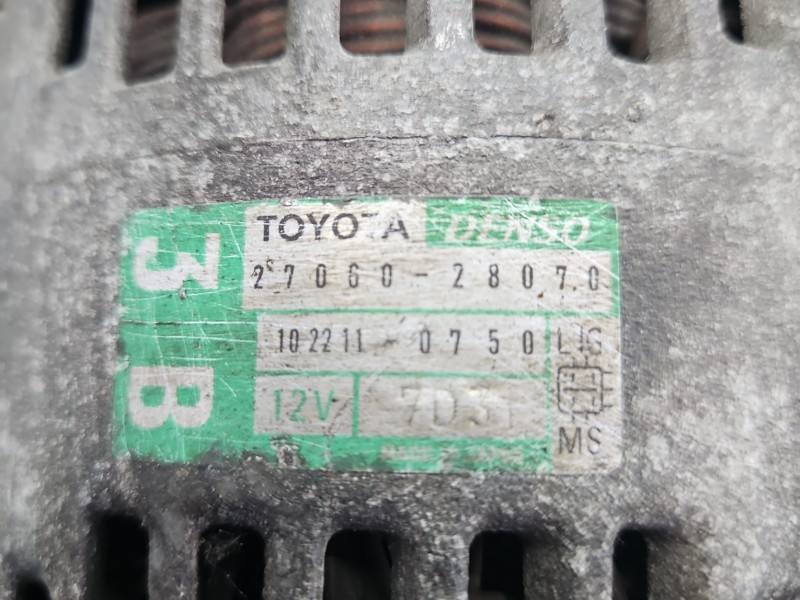 Генератор Toyota Avensis Verso 27060-28070 — фото деталі 6