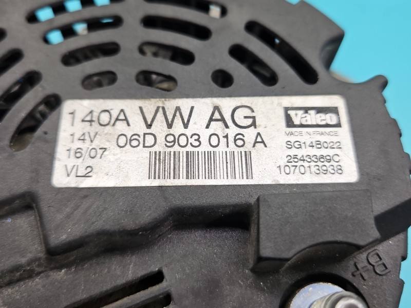 Генератор Audi A4 B7 06D903016A — фото деталі 6