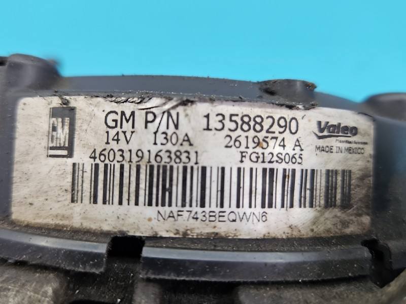 Генератор Opel Astra J 13588290 — фото детали 6