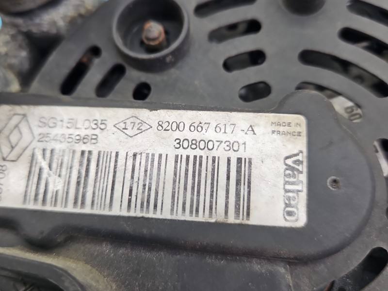 Генератор Renault Scenic 2 8200667617A — фото деталі 6