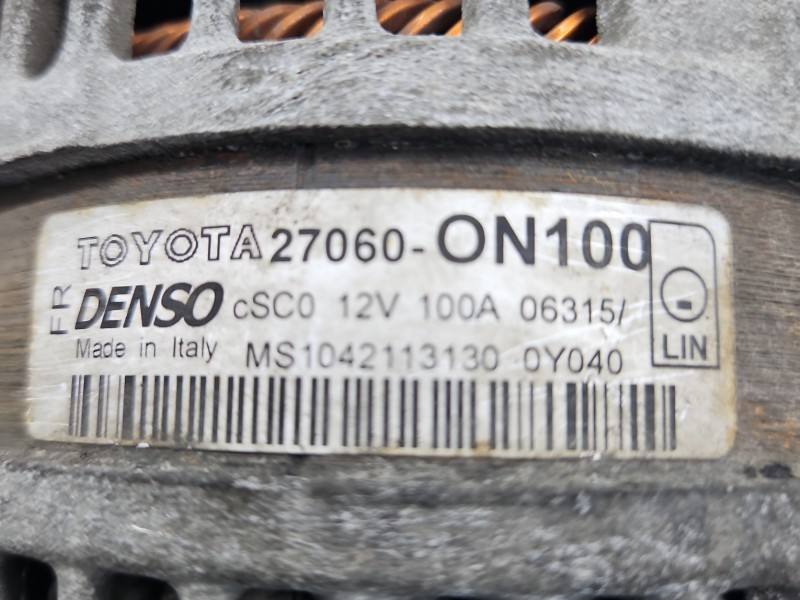 Генератор Toyota Auris 27060-ON100 — фото деталі 6