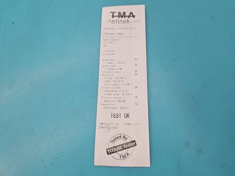 Генератор Kia Cerato 37300-23600 — фото деталі 7