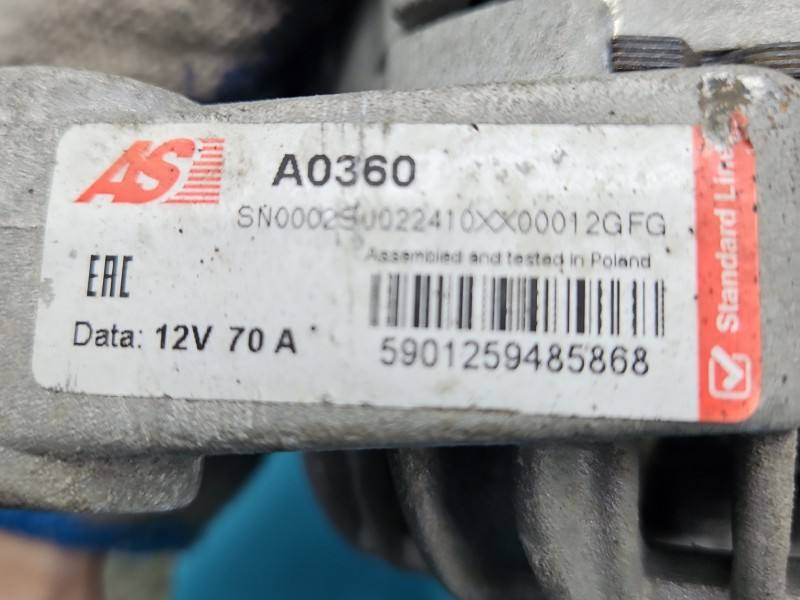 Генератор Opel Corsa B A0360 — фото деталі 6