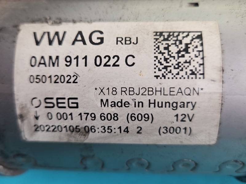 Стартер Skoda Superb 3 0AM911022C — фото детали 5