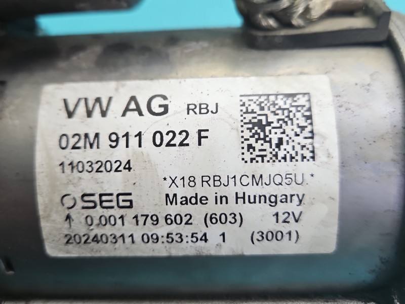 Стартер Skoda Fabia 4 02M911022F — фото детали 5