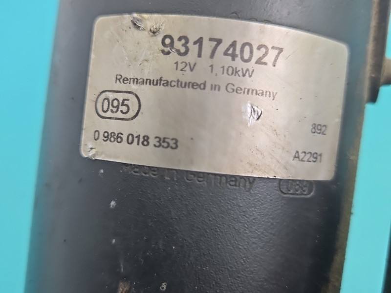 Стартер Opel Astra G 0986018353 — фото деталі 5