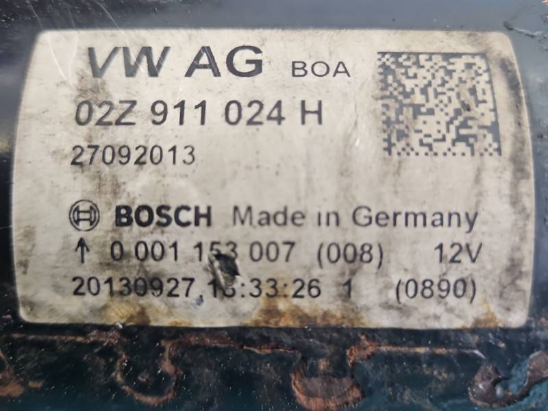Стартер Volkswagen Passat B7 02Z911024H — фото деталі 5