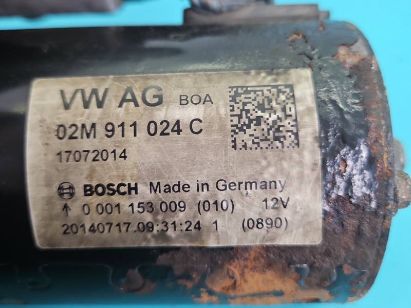 Стартер Volkswagen Caddy 02M911024C — фото деталі 5