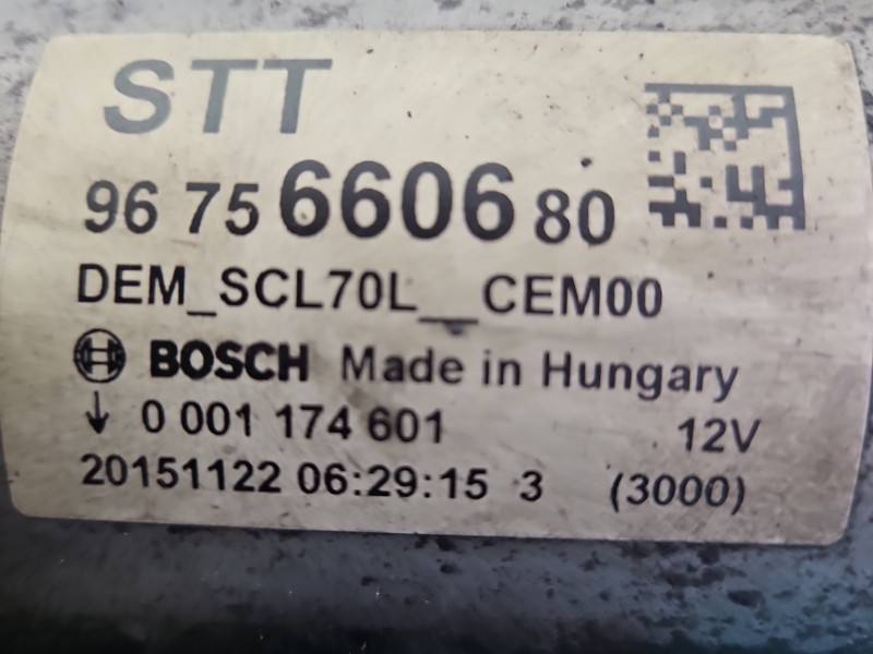 Стартер Peugeot 308 9675660680 — фото деталі 5