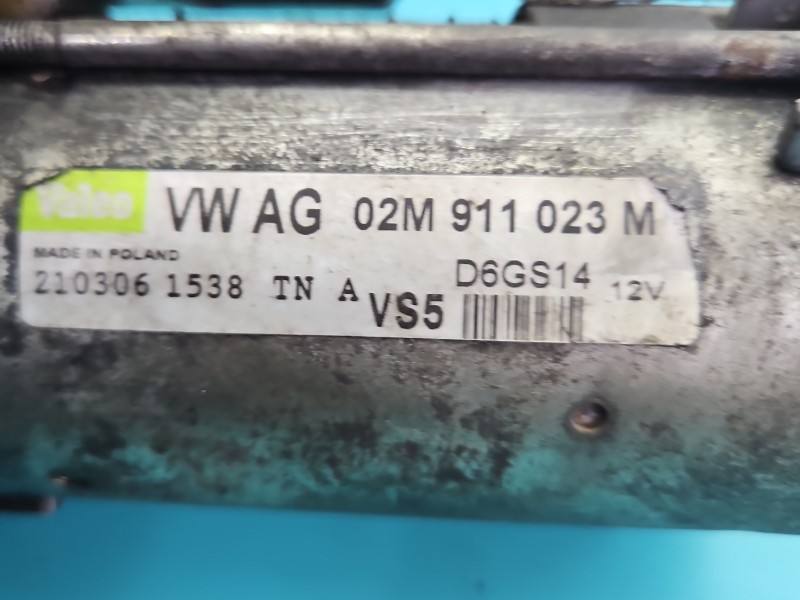 Стартер Volkswagen Passat B6 02M911023M — фото деталі 5