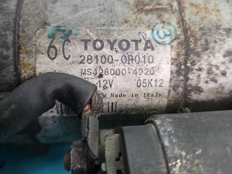 Стартер Toyota Avensis T27 28100-0R010 — фото детали 5
