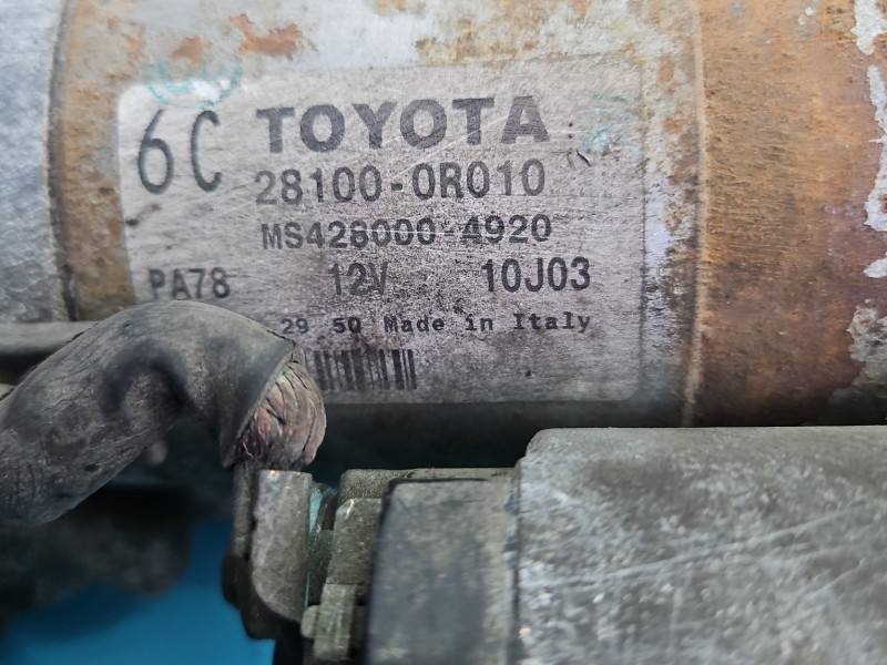 Стартер Toyota Avensis T25 28100-0R010 — фото детали 5