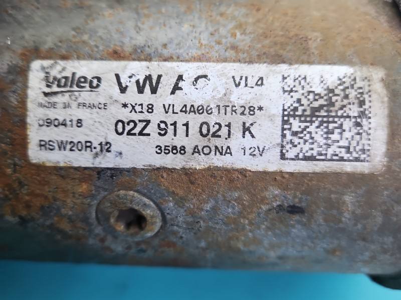 Стартер Skoda Rapid 02Z911021K — фото детали 5