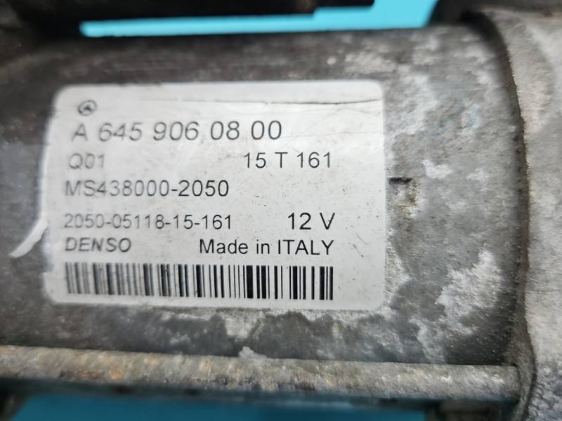 Стартер Mercedes A W176 A6459060800 — фото деталі 5