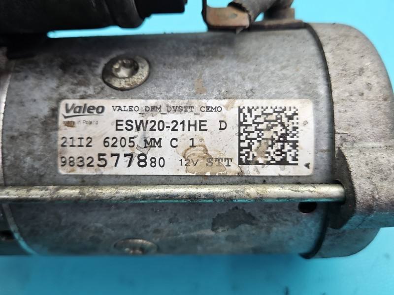 Стартер Opel Astra L 9832577880 — фото детали 5