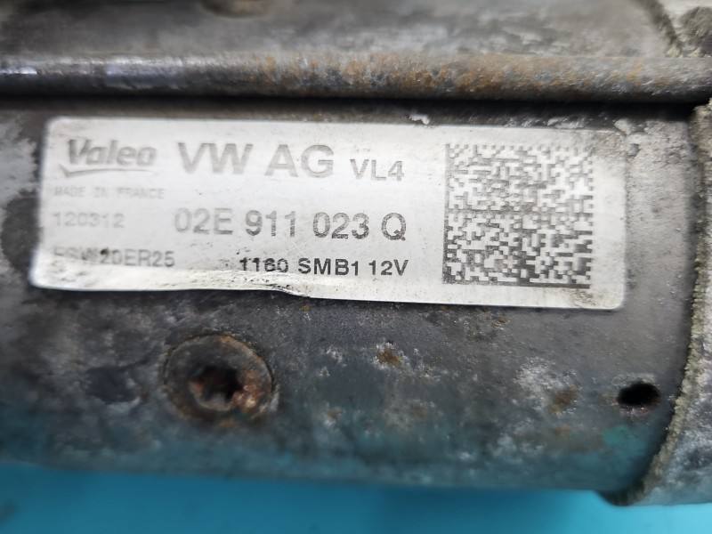Стартер Volkswagen Passat B7 02E911023Q — фото деталі 5