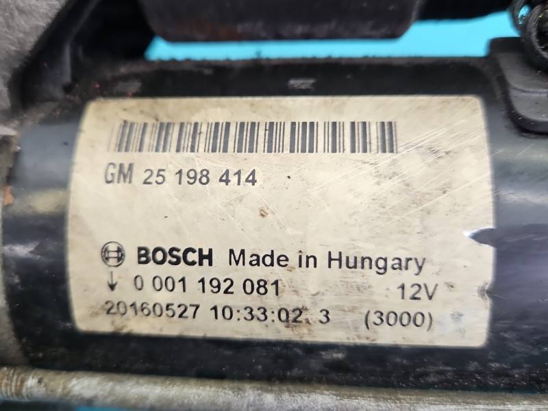 Стартер Opel Astra J 0001192081 — фото деталі 5