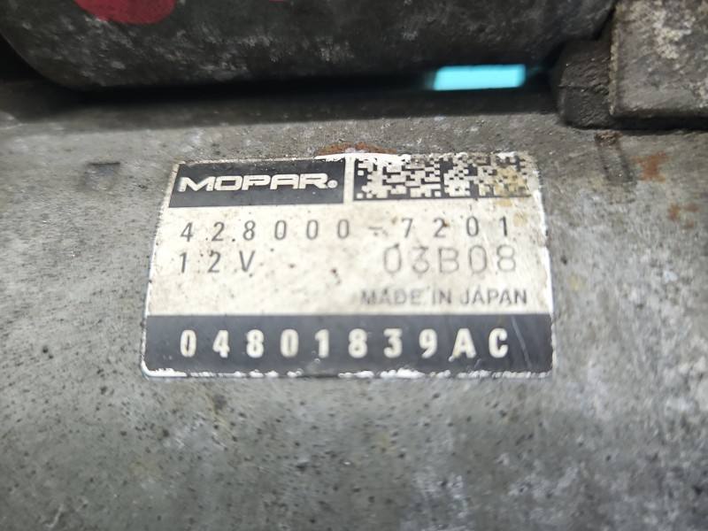 Стартер Dodge Caravan 04801839AC — фото детали 5