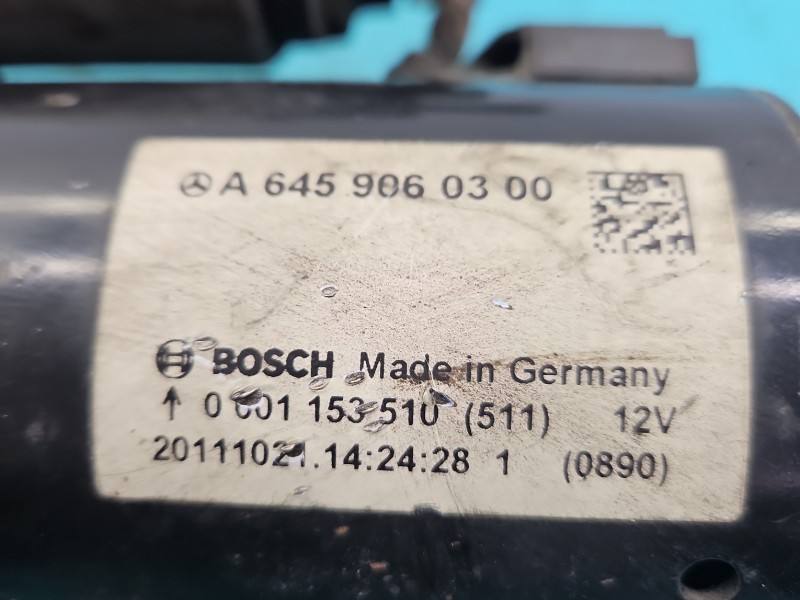 Стартер Mercedes B W246 A6459060300 — фото детали 5