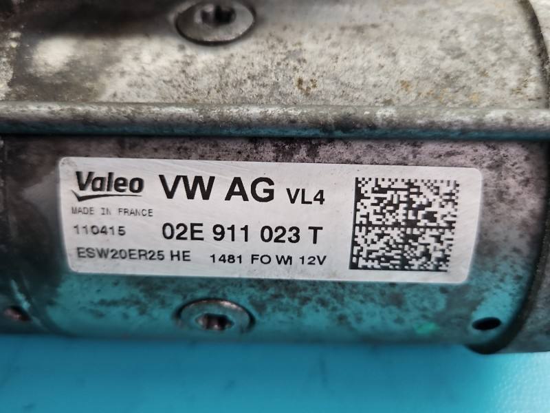 Стартер Volkswagen Passat B8 02E911023T — фото деталі 5