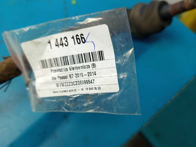 Рульова рейка Volkswagen Passat B7 3AB423050C — фото деталі 17