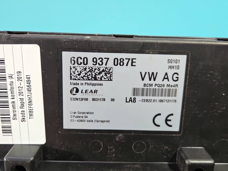 Блок комфорту BSI Skoda Rapid 6C0937087E — фото деталі 6