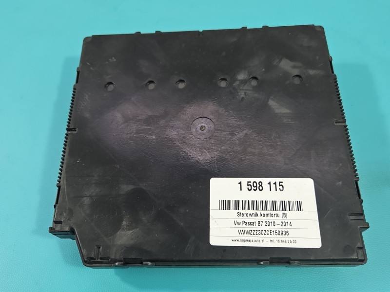 Блок комфорту BSI Volkswagen Passat B7 3AA937087G — фото деталі 5