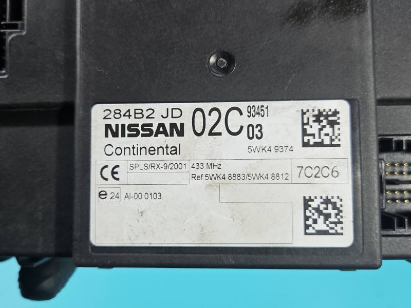 Блок комфорта BSI Nissan Qashqai 284B2JD02C — фото детали 7