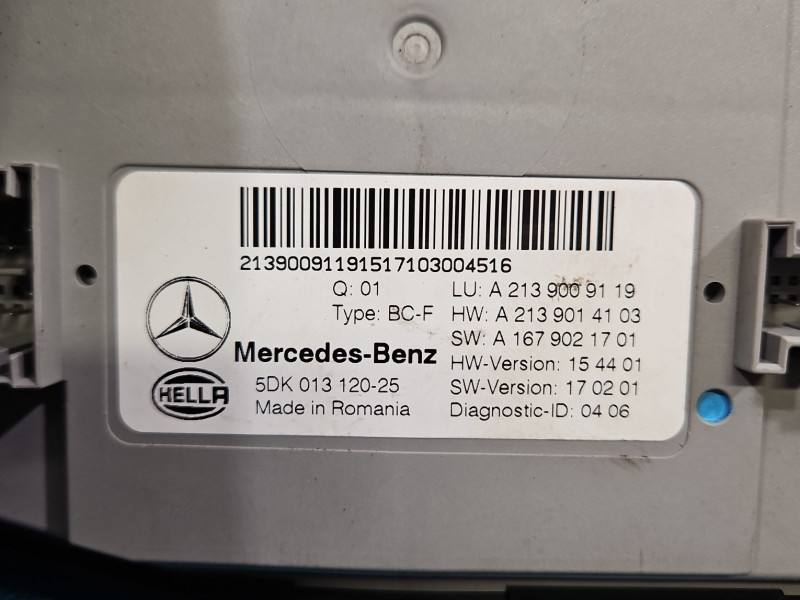 Блок комфорту BSI Mercedes E W213 A2139009119 — фото деталі 3
