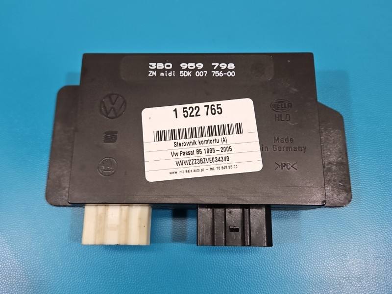 Блок комфорту BSI Volkswagen Passat B5 3B0959798 — фото деталі 2